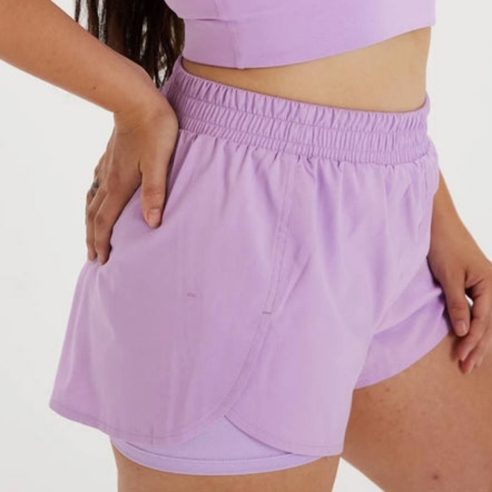 Girlfriend Collective Trail Shorts in limited edition 💜 Lilac 💜 (XS)